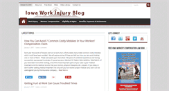 Desktop Screenshot of iowaworkinjuryblog.com